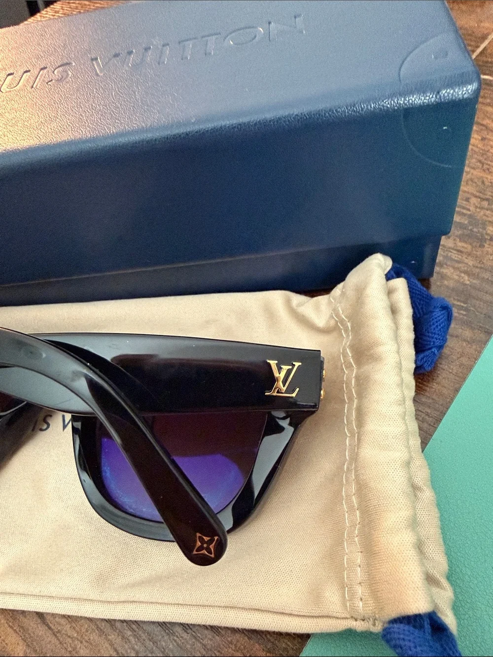 Louis Vuitton Black Cat eye Sunglasses